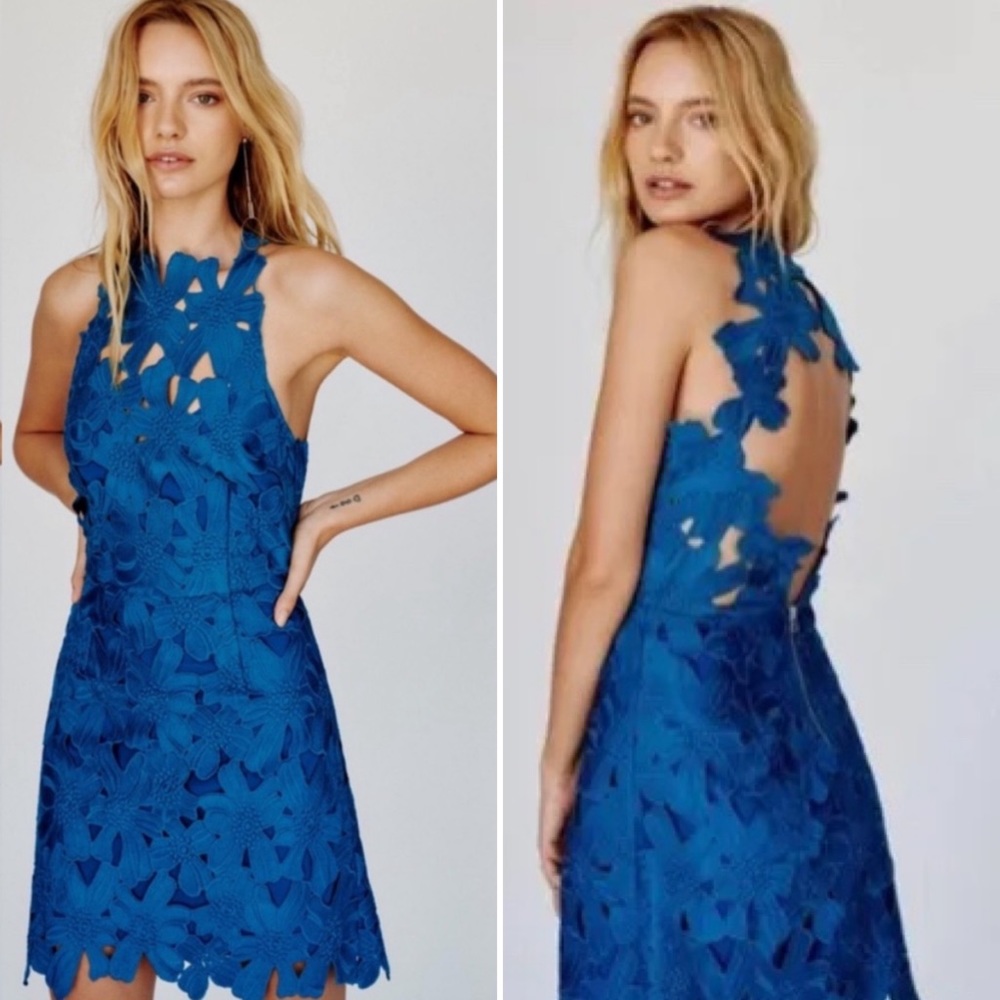 Free People Saylor Jessa Lace Mini Dress